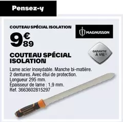 Magnusson - Couteau Spécial Isolation offre à 9,89€ sur Brico Dépôt