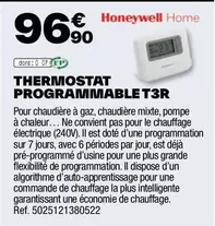 Honeywell - Thermostat Programmable T3r offre à 96,9€ sur Brico Dépôt