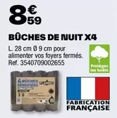 Buches De Nuit X4 offre à 8,59€ sur Brico Dépôt