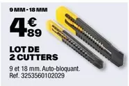 Stanley - Lot De 2 Cutters offre à 4,89€ sur Brico Dépôt