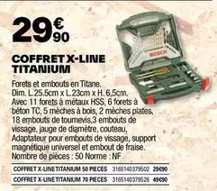 Bosch - Coffret X-line Titanium offre à 29,9€ sur Brico Dépôt