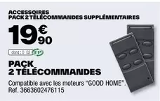 Pack 2 Telecommandes  offre à 19,9€ sur Brico Dépôt