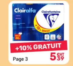 Clairefontaine - Clairefontaine offre à 5,39€ sur Office Depot