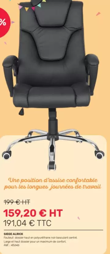 Une Pouition D'Asole Confortable Pour Les Longues Jeunes De Naveil offre à 159,2€ sur Office Depot