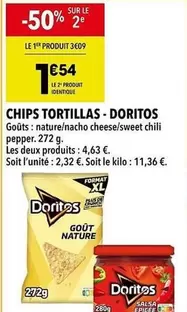 Doritos - Chips Tortillas offre à 1,54€ sur Supeco