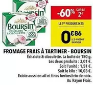 Boursin - Fromage Frais À Tartiner offre à 2,15€ sur Supeco