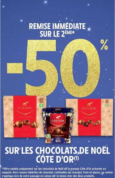 Côte d'or - Sur Les Chocolats De Noël offre sur Intermarché Express