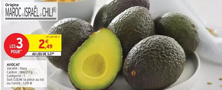 Avocat offre à 2,49€ sur Intermarché Express