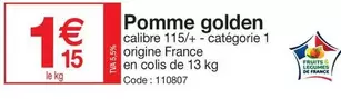 Pomme Golden offre à 1,15€ sur Promocash