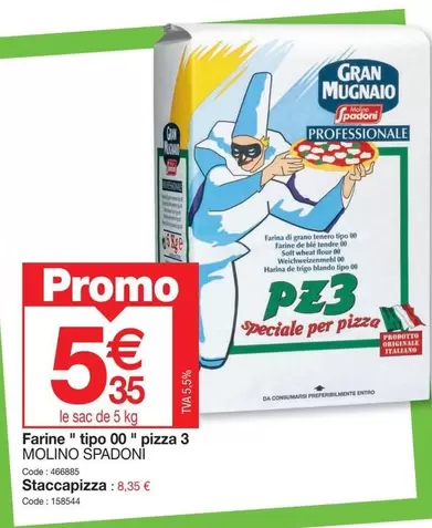 Promo - Farine Tipo 00 Pizza 3 offre à 5,35€ sur Promocash