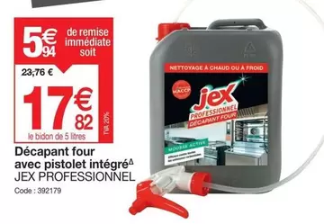 Jex Professionnel - Décapant Four Avec Pistolet Intégré offre à 17,82€ sur Promocash