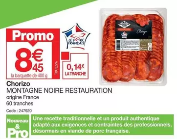 Promo - Chorizo offre à 8,45€ sur Promocash