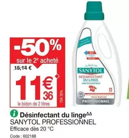 Sanytol - Désinfectant Du Lingeaa offre à 11,36€ sur Promocash