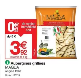 Aubergines Grillées offre à 3,92€ sur Promocash