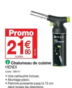 Promo - Chalumeau De Cuisine offre à 21,8€ sur Promocash