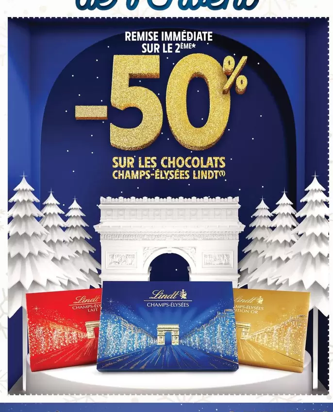 Lindt - Sur Les Chocolats Champs-élysées offre sur Intermarché Contact