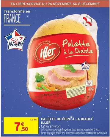 Palette -  De Porc'à La Diable offre à 7,5€ sur Intermarché Contact