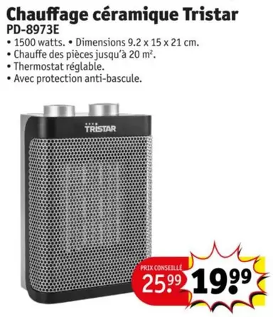 Tristar - Prix Conseillé offre à 25,99€ sur Kruidvat