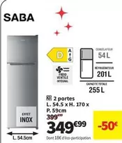 Saba - 2 Portes offre à 349,99€ sur Conforama