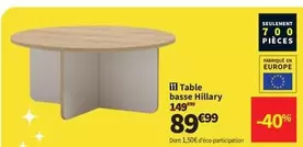 Table Basse Hillary offre à 89,99€ sur Conforama