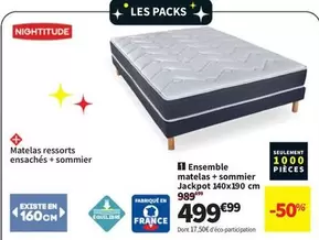 Ensemble Matelas + Sommier offre à 499,99€ sur Conforama