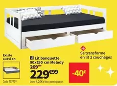 Lit Banquette offre à 229,99€ sur Conforama