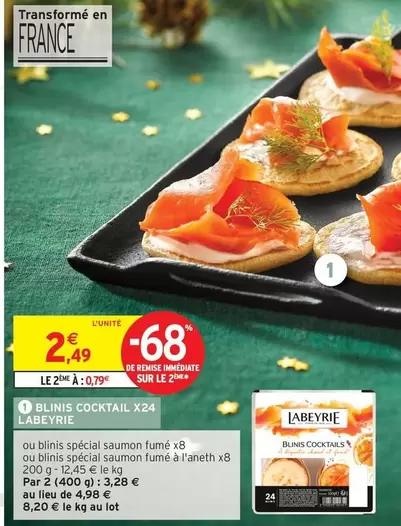 Labeyrie - Ellinis Cocktail offre à 2,49€ sur Intermarché