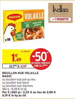 Maggi - Bouillon Kub Volaille offre à 1,49€ sur Intermarché