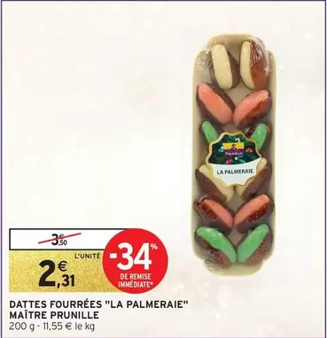 Dattes Fourrées "la Palmeraie" offre à 2,31€ sur Intermarché