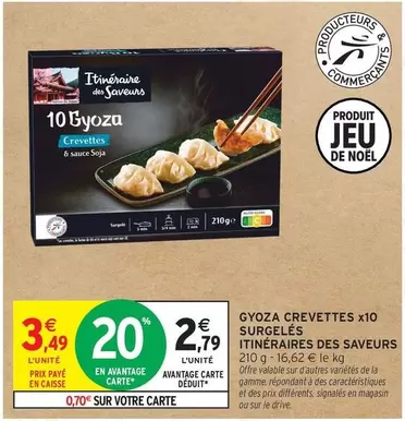 Signal - Gyoza Crevettes X10 Surgelés offre à 3,49€ sur Intermarché