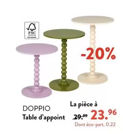 Doppio Table D'appoint offre à 23,96€ sur Casa