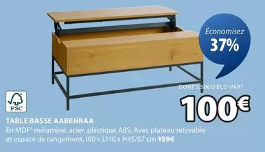 Table Basse AabenRAa offre à 100€ sur JYSK