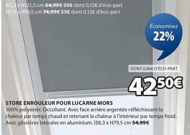 Store Enrouleur Pour Lucarne Mors offre à 42,5€ sur JYSK