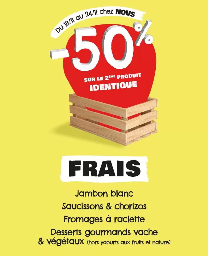 Jambon Blanc Saucissons & Chorizos offre sur Nous anti gaspi