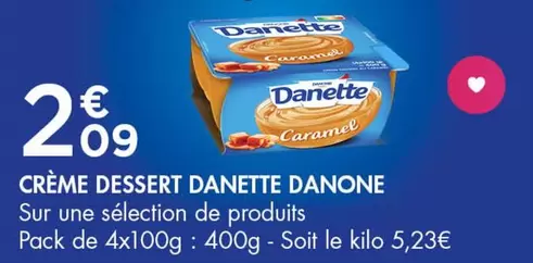 Danone - Crème Dessert Danette offre à 2,09€ sur Leader Price