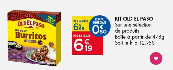 Old El Paso - Kit offre à 6,19€ sur Leader Price