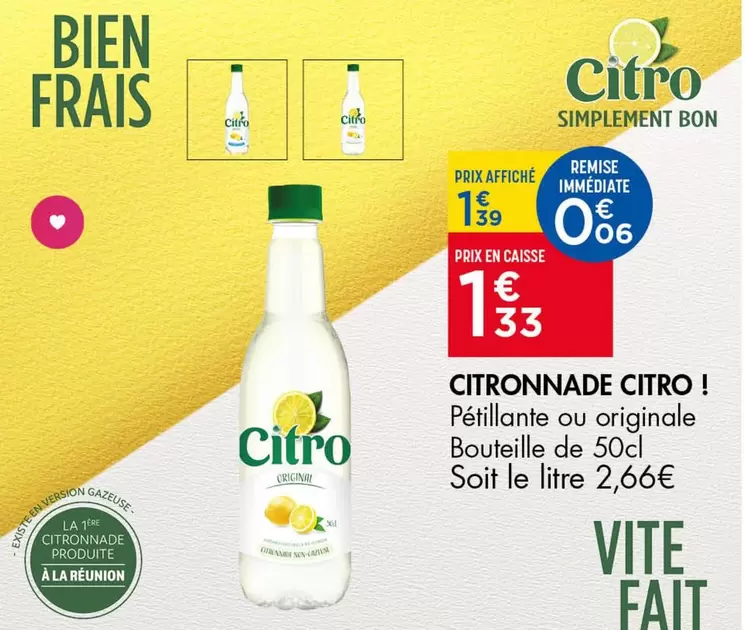 Citronnade offre à 1,33€ sur Leader Price