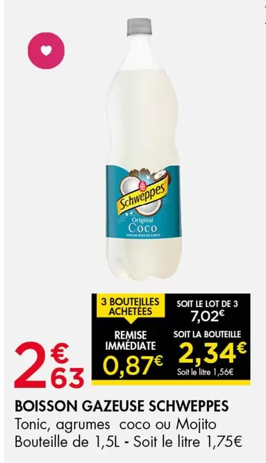 Schweppes - Boisson Gazeuse offre à 2,63€ sur Leader Price