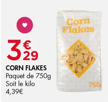 Corn Flakes offre à 3,29€ sur Leader Price