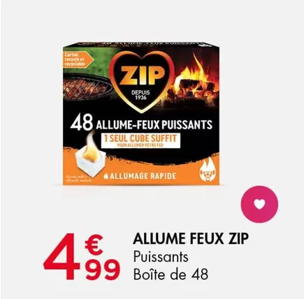 Allume Feux Zip offre à 4,99€ sur Leader Price