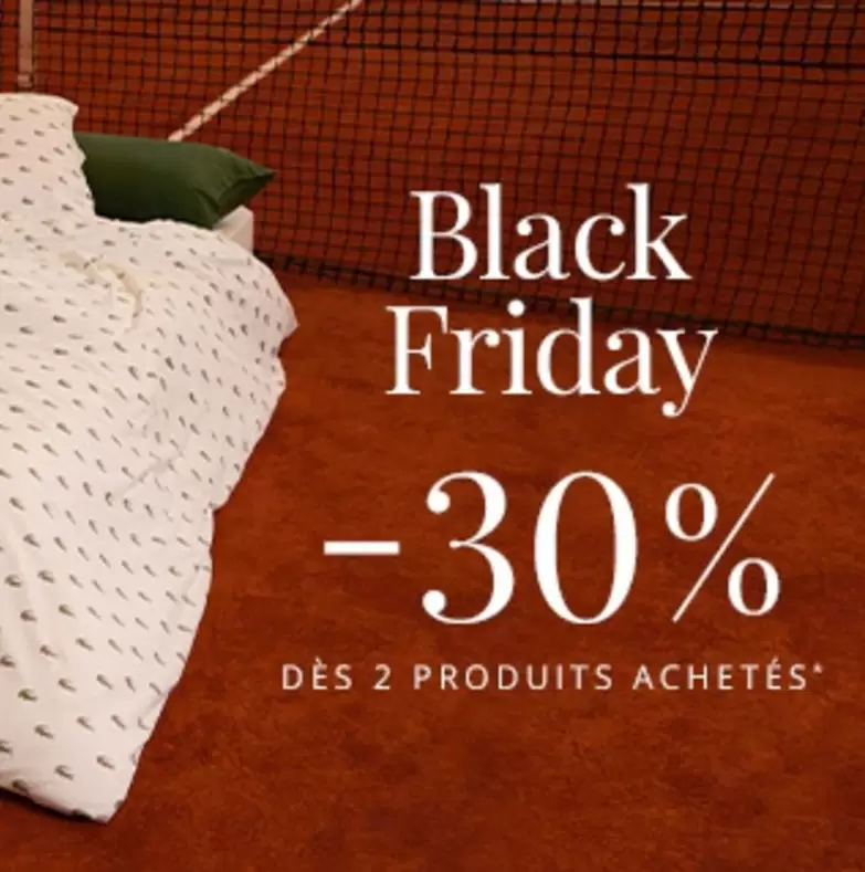 Black Friday offre sur Yves Delorme