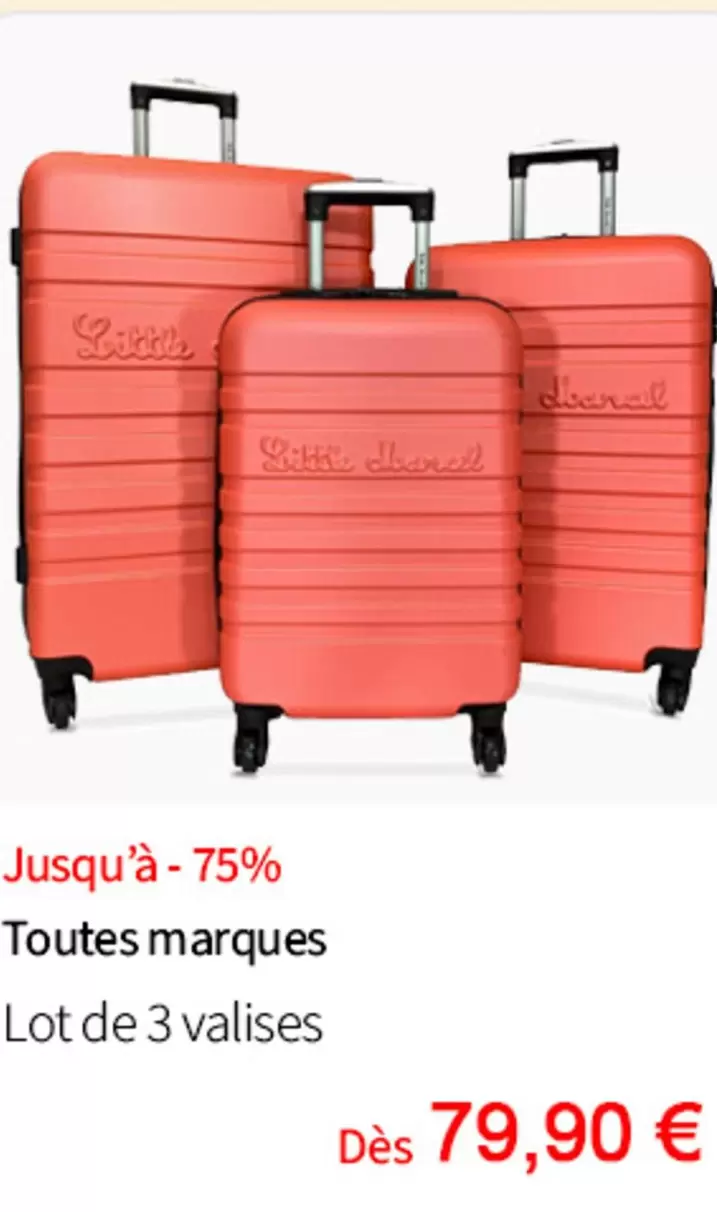 - 75% Toutes Marques offre à 79,9€ sur Bleu Cerise