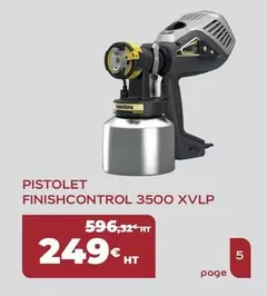 Pistolet Finishcontrol 3500 Xvlp offre à 249€ sur Sikkens Solution