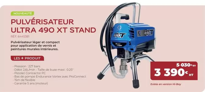 Vortex - Pulvérisateur Ultra 490 Xt Stand offre à 3390€ sur Sikkens Solution