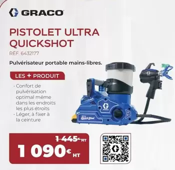 Pistolet Ultra Quickshot offre à 1090€ sur Sikkens Solution