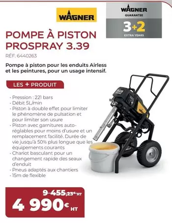 Pompe À Piston Prospray 3.39 offre à 4990€ sur Sikkens Solution