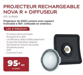 Projecteur De 2000 Lumens Avec Support Inclinable offre à 95€ sur Sikkens Solution