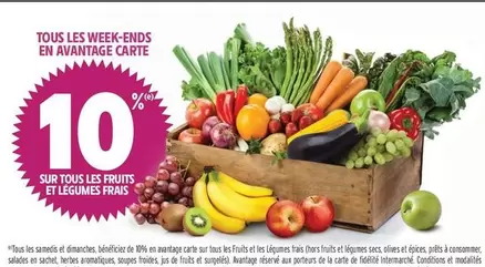 TOUS - Sur Tous Les Fruits Et Légumes Frais offre sur Intermarché Hyper