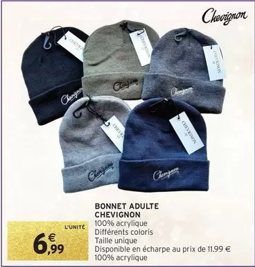 Chevignon - Bonnet Adulte offre à 6,99€ sur Intermarché Hyper