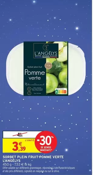 Signal - Sorbet Pour Pommes Verte offre à 3,39€ sur Intermarché Hyper